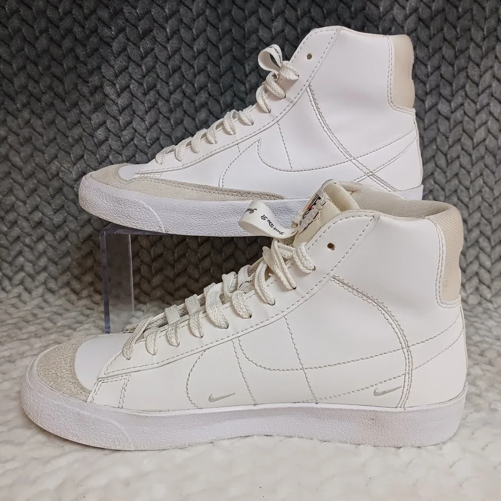 Nike Blazer Mid '77 SE GS Dance White Black Youth Sneakers Shoes Size 6Y